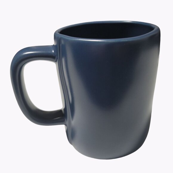 Rae Dunn Into the Wild Coffee Mug Ceramic Tea Cup Blue Camping Hiking Adventure - Picture 2 of 4